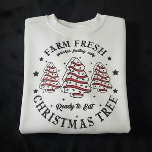 Fast Shipping! Farm Fresh Christmas Tree White Sweatshirt All Sizes Available